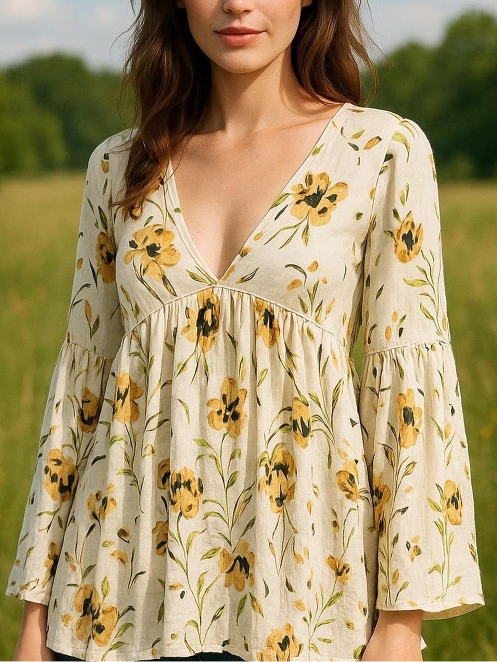 Free People Bella Babydoll Tunic